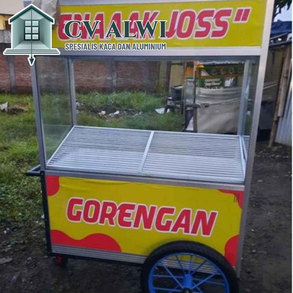Jual Gerobak Aluminium Kecil Custom di Bekasi