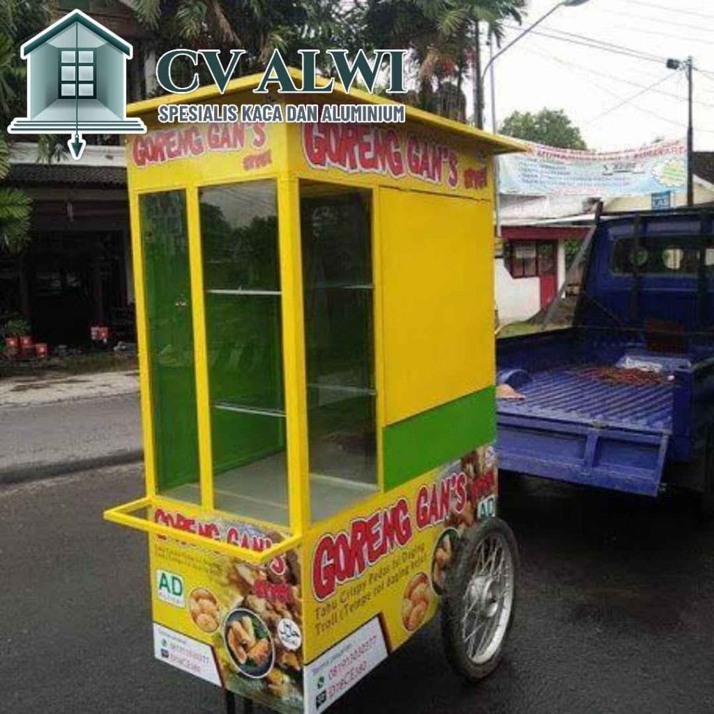 Spesialis Gerobak Dorong Aluminium untuk Makanan dan Minuman