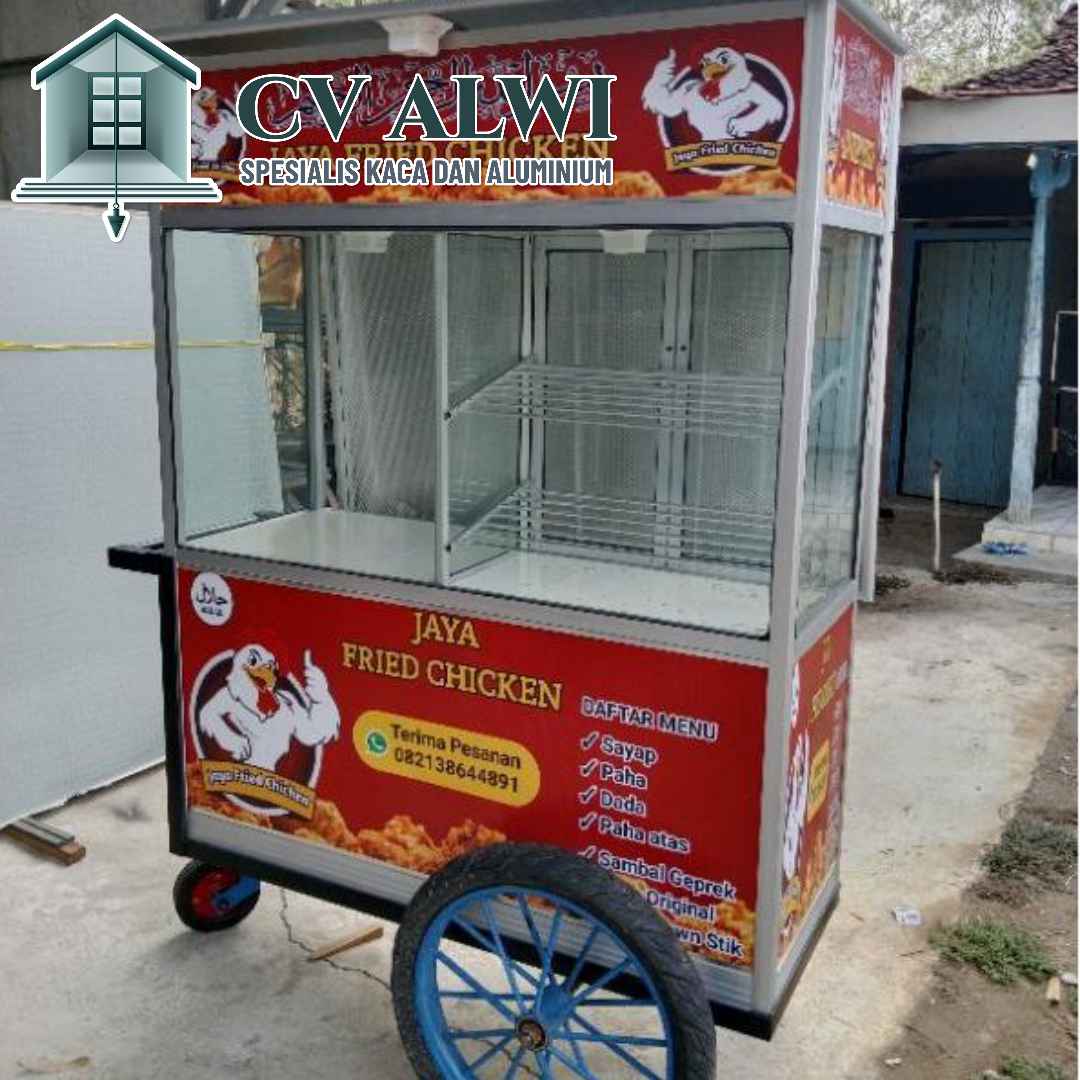 Spesialis Gerobak Dorong Aluminium untuk Makanan dan Minuman
