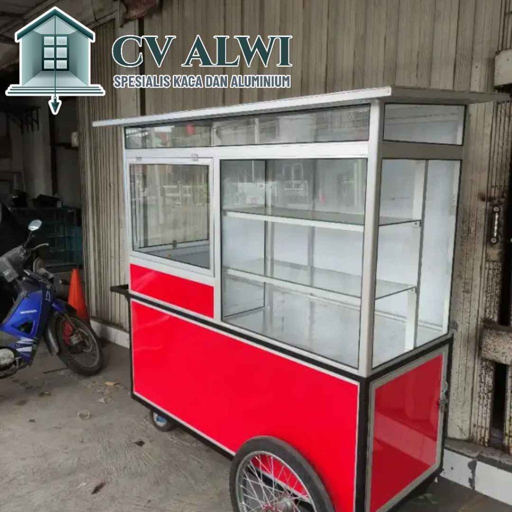 Spesialis Gerobak Dorong Aluminium untuk Makanan dan Minuman