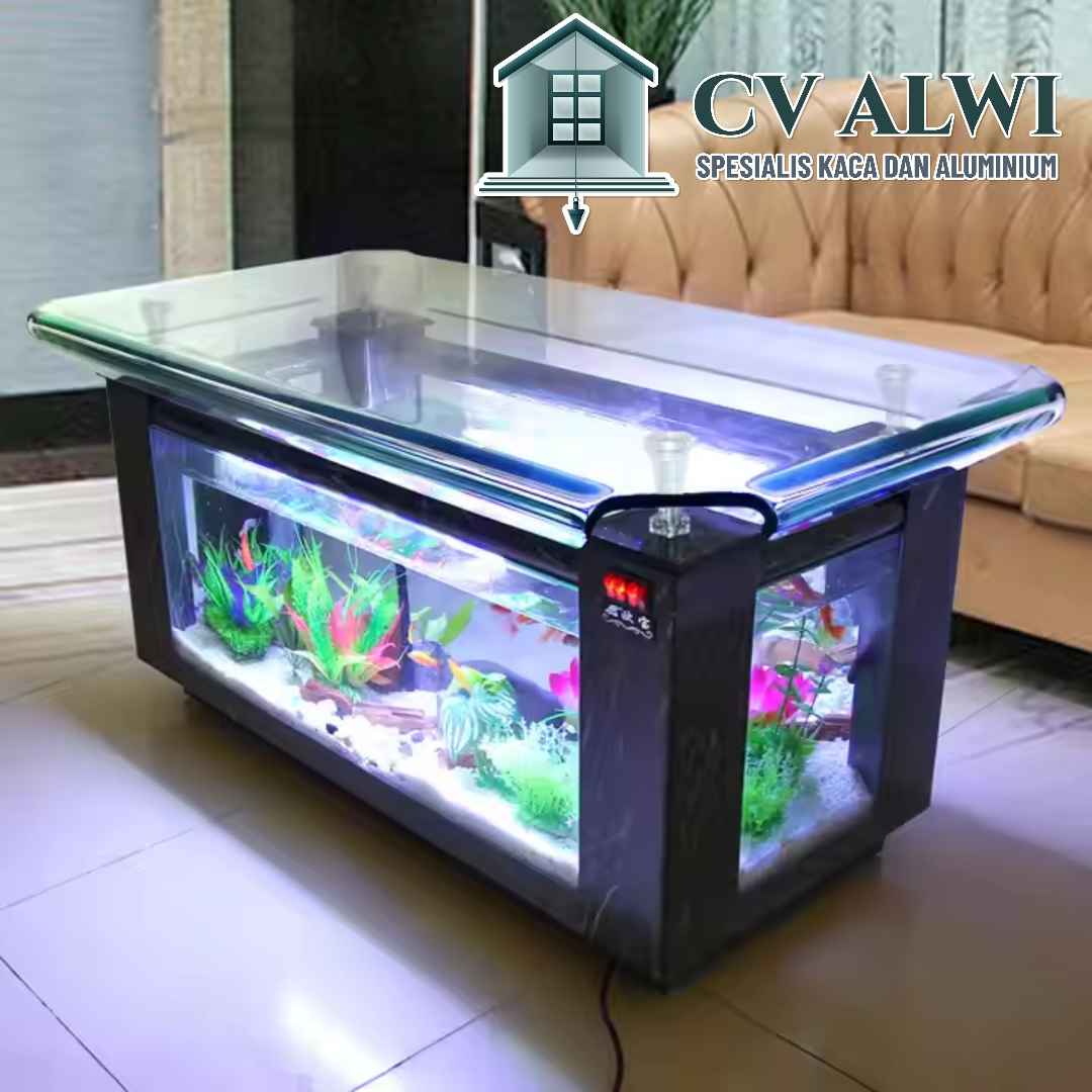 Jasa Pembuatan Meja Aquarium Minimalis Modern di Bekasi