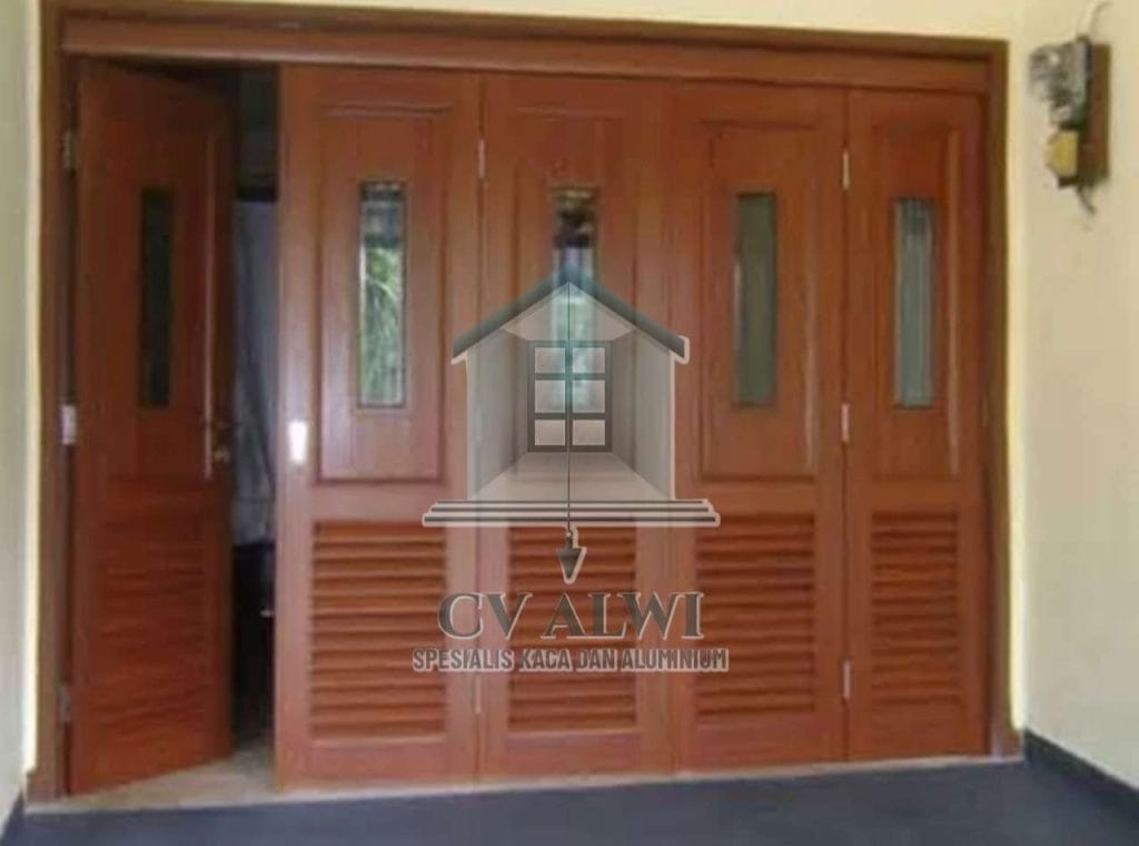 Spesialis pintu garasi aluminium motif kayu gratis survei